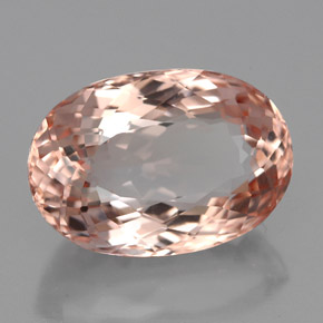 Morganite rose naturelle coupe ovale, 5,70 ct, VVS