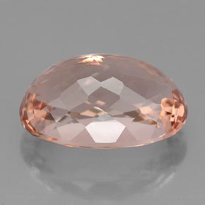 Morganite rose naturelle coupe ovale, 5,70 ct, VVS