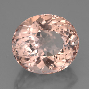 Morganite rose naturelle coupe ovale, 5,55 ct, VVS-VS