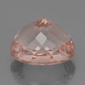 Morganite rose naturelle coupe ovale, 5,55 ct, VVS-VS