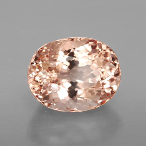 Morganite rose naturelle coupe ovale, 6,34 ct, VS