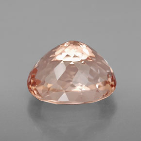 Morganite rose naturelle coupe ovale, 6,34 ct, VS