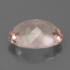 Morganite Saumon naturelle Coupe ovale, 3.32 ct, IF