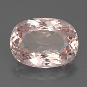 Morganite rose naturelle coupe ovale, 4,46 ct, IF