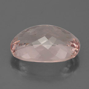 Morganite rose naturelle coupe ovale, 4,46 ct, IF
