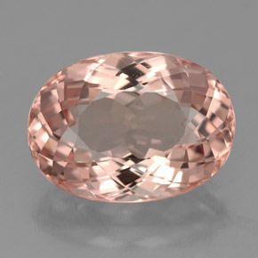 Morganite Saumon naturelle Coupe ovale, 4.85 ct, VVS