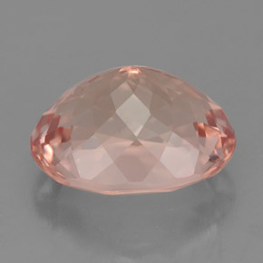 Morganite rose naturelle coupe ovale, 4,24 ct, VVS