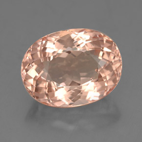 Morganite rose naturelle coupe ovale, 4,64 ct, VVS-VS