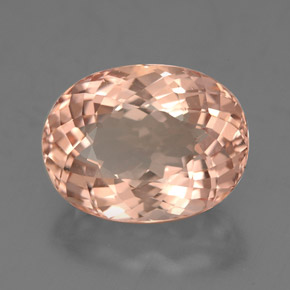 Morganite rose naturelle coupe ovale, 4,64 ct, VVS-VS
