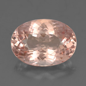 Morganite rose naturelle coupe ovale, 4,49 ct, VS