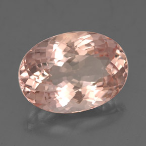 Morganite rose naturelle coupe ovale, 4,49 ct, VS