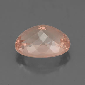 Morganite rose naturelle coupe ovale, 3,37 ct, VVS