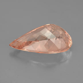 Morganite Saumon naturelle En forme de poire, 4.76 ct, VS