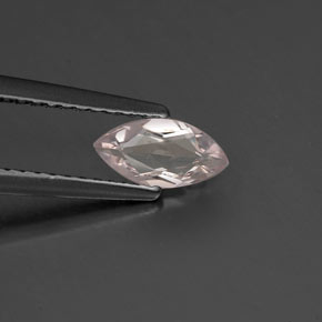 Morganite rose naturelle marquise, 0,35 ct, VS