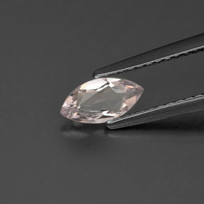 Morganite rose naturelle marquise, 0,35 ct, VS