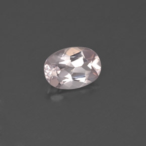Morganite rose naturelle coupe ovale, 0,73 ct, VVS-VS