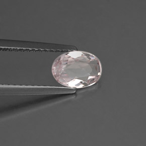 Morganite rose naturelle coupe ovale, 0,68 ct, VVS-VS