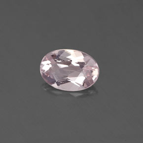 Morganite Rose clair naturelle Coupe ovale, 0.49 ct, VVS-VS