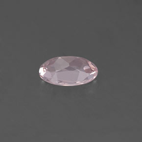 Morganite Rose clair naturelle Coupe ovale, 0.49 ct, VVS-VS