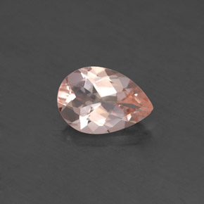 Morganite rose naturelle en forme de poire, 1,63 ct, VVS-VS
