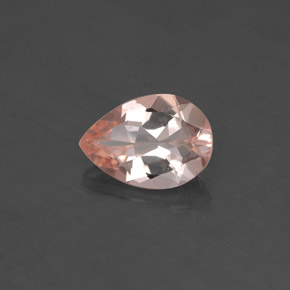 Morganite rose naturelle en forme de poire, 1,63 ct, VVS-VS
