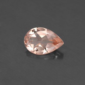 Morganite rose naturelle en forme de poire, 1,53 ct, VS