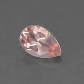 Morganite rose naturelle en forme de poire, 1,21 ct, VVS