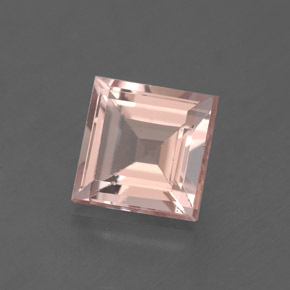 Morganite Rose clair naturelle Carré, 1.84 ct, VS
