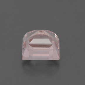 Morganite rose naturelle carré, 1,83 ct, VS