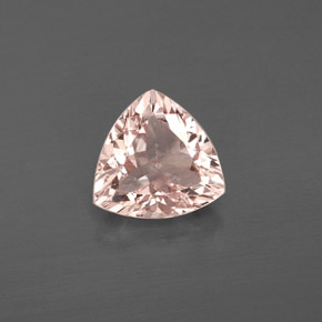 Morganite rose naturelle trillion, 1,44 ct, VVS-VS