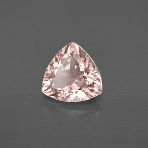 Morganite rose naturelle trillion, 1,44 ct, VVS-VS
