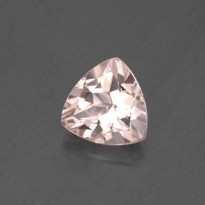 Morganite rose naturelle trillion, 1,55 ct, VS