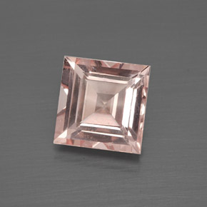 Morganite Rose clair naturelle Carré, 1.57 ct, VS