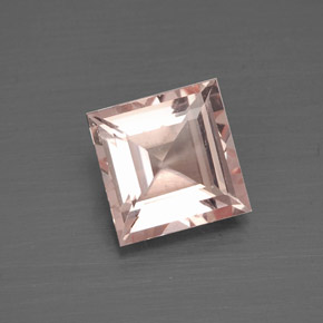 Morganite Rose clair naturelle Carré, 1.57 ct, VS