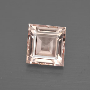 Morganite rose naturelle carré, 2,17 ct, VS