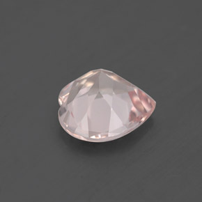 Morganite rose naturelle forme de coeur, 1,45 ct, VVS-VS