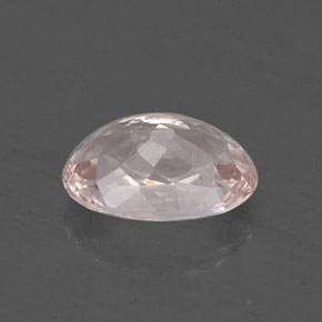 Morganite rose naturelle coupe ovale, 1,29 ct, VS