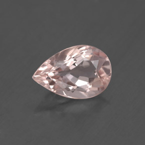 Morganite rose naturelle en forme de poire, 1,74 ct, VS