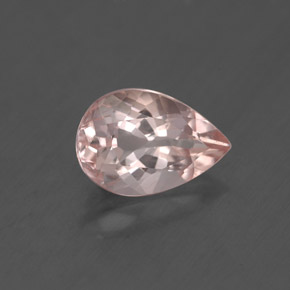Morganite rose naturelle en forme de poire, 1,74 ct, VS