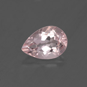Morganite rose naturelle en forme de poire, 1,74 ct, VS