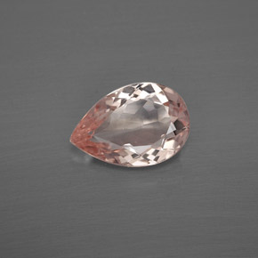 Morganite rose naturelle en forme de poire, 1,28 ct, VVS-VS