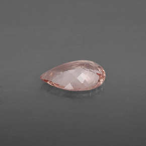 Morganite rose naturelle en forme de poire, 1,28 ct, VVS-VS