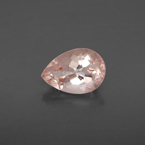 Morganite rose naturelle en forme de poire, 1,86 ct, VS