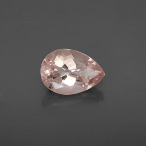 Morganite rose naturelle en forme de poire, 1,86 ct, VS