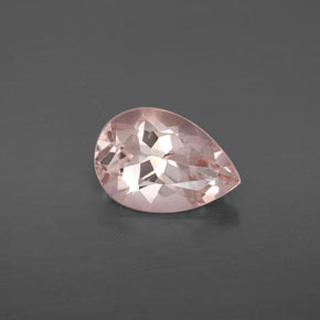Morganite rose naturelle en forme de poire, 1,83 ct, VS
