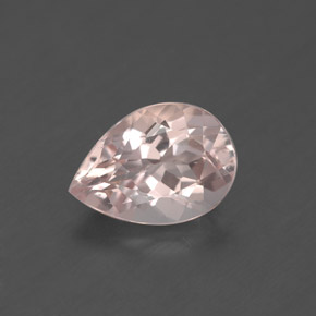 Morganite rose naturelle en forme de poire, 1,86 ct, VS
