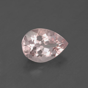 Morganite rose naturelle en forme de poire, 1,86 ct, VS