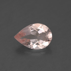 Morganite rose naturelle en forme de poire, 1,58 ct, VS