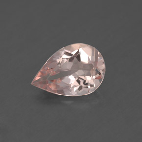 Morganite rose naturelle en forme de poire, 1,41 ct, VS