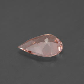 Morganite rose naturelle en forme de poire, 1,41 ct, VS
